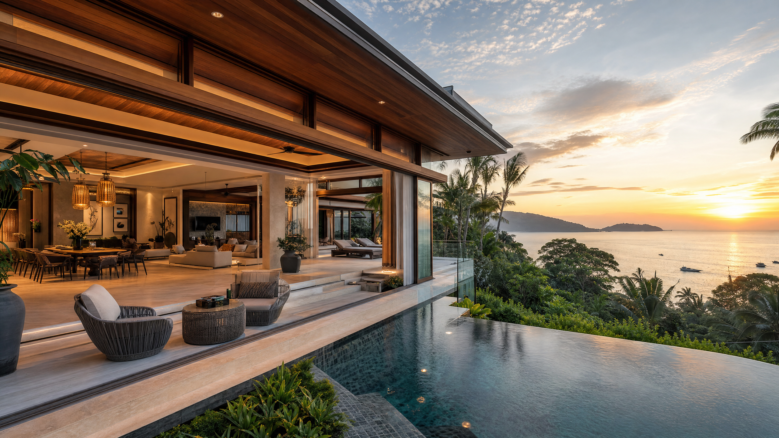 Luxury pool villa